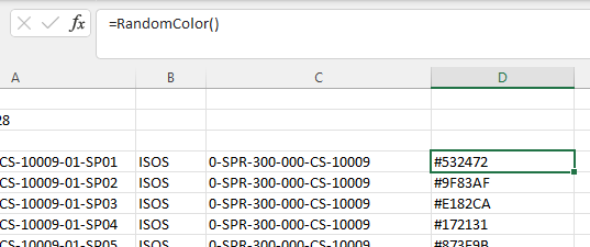 vba function example random hex color generate